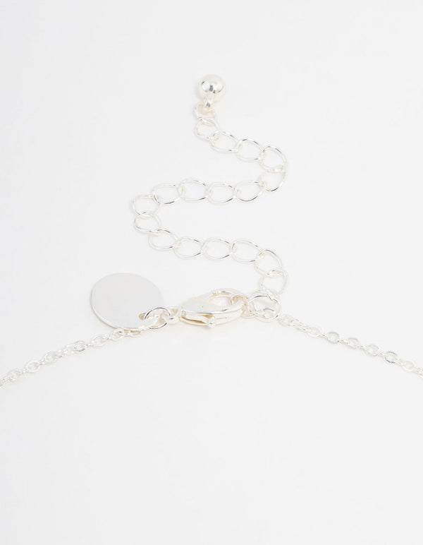 Gold Plated Diamante Cross Necklace & Stud Earrings Set