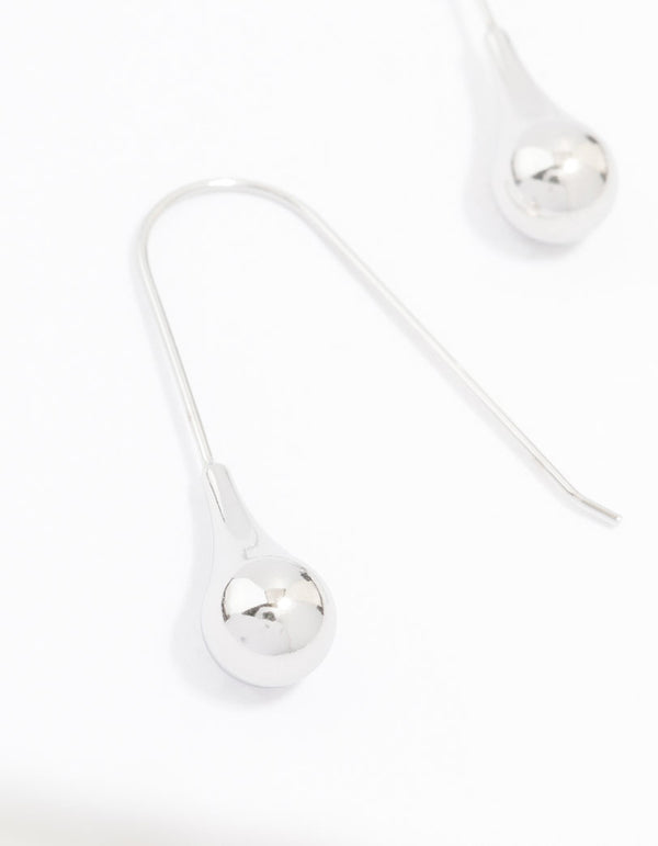 Waterproof Stainless Steel Thread Through Earrings