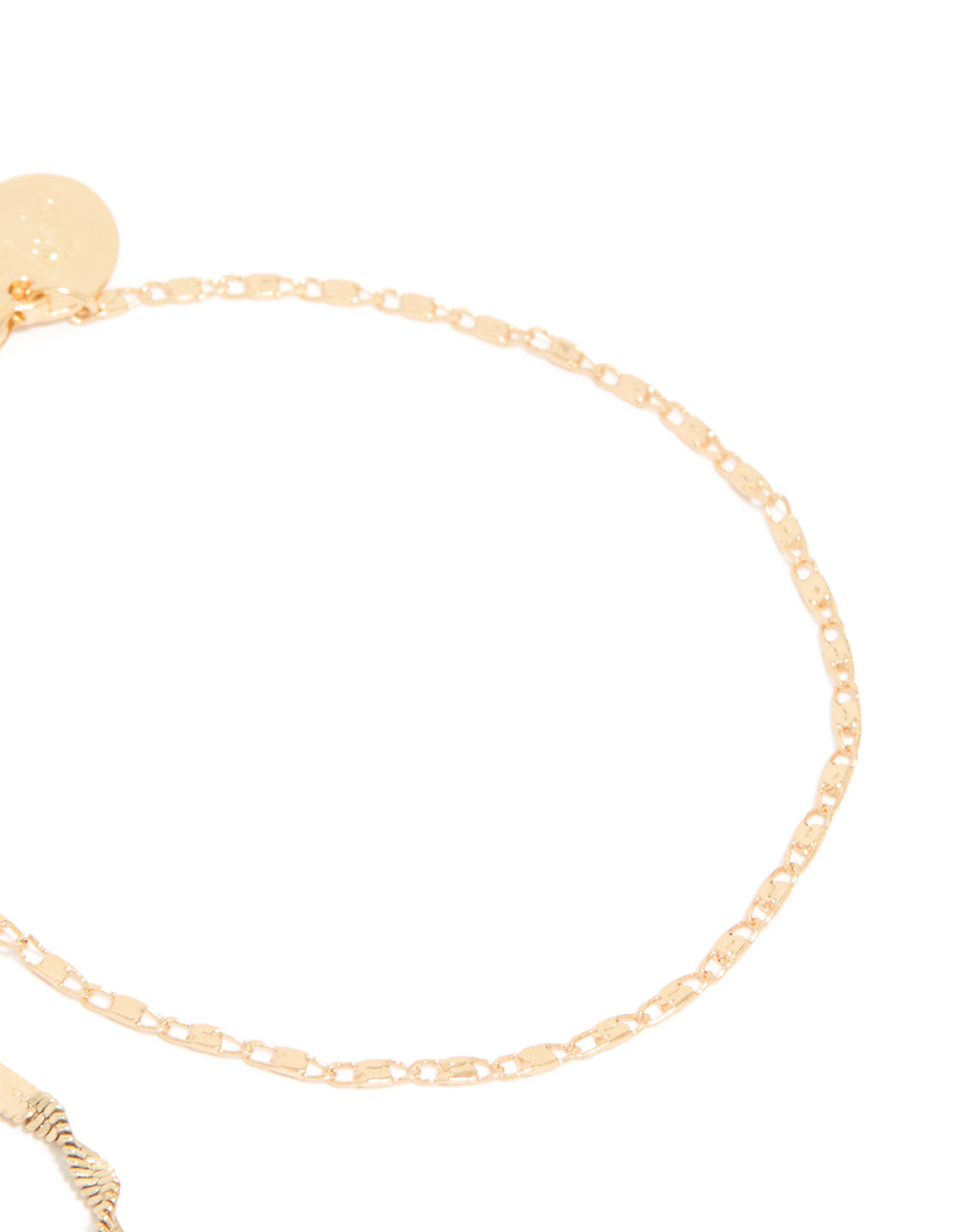 Gold Twisted Tab Bracelets 2-Pack