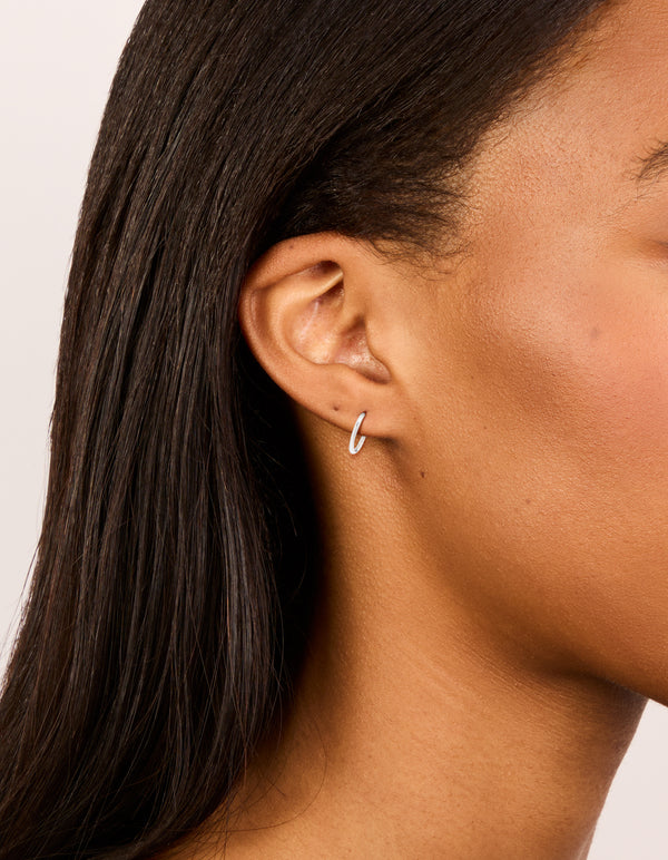 Waterproof Stainless Steel Sleeper Earrings 10 MM