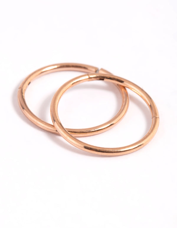 Gold Plated Surgical Steel Fine Sleeper Earrings 10MM