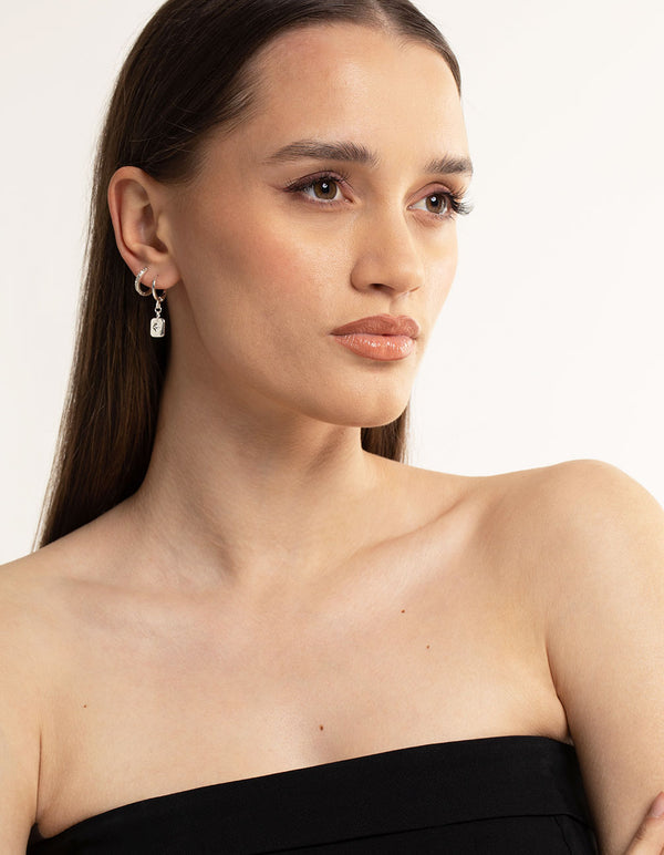 Silver Plated Celestial Plate Earrings 6-Pack