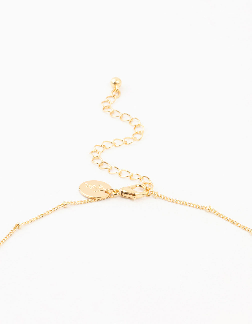 Gold Plated Diamante Heart Mary Necklace & Stud Earrings Set