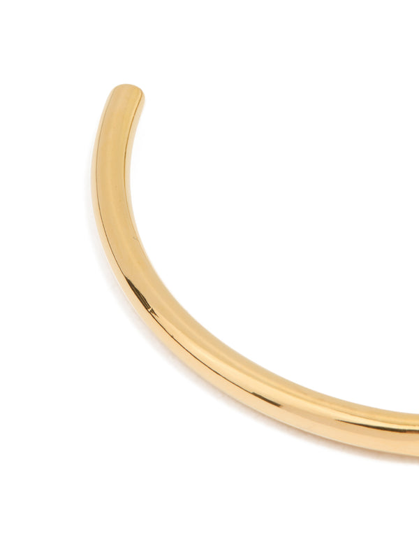 Waterproof Gold Plated Stainless Steel Slim Wrist Cuff
