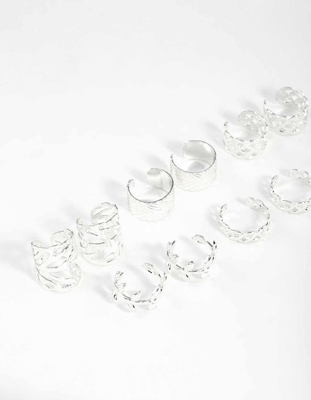 Silver Roman Leaf Cuff 10-Pack