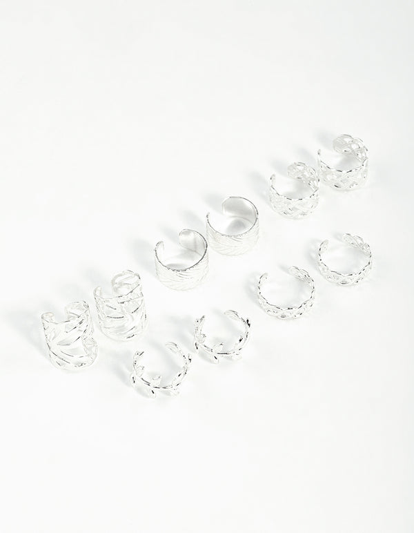 Silver Roman Leaf Cuff 10-Pack