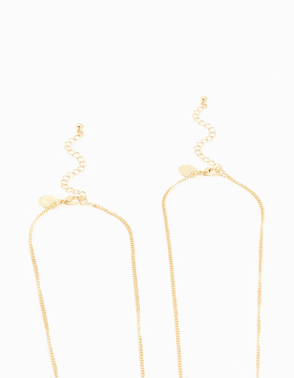 Kids Gold Sisters BFF Necklace