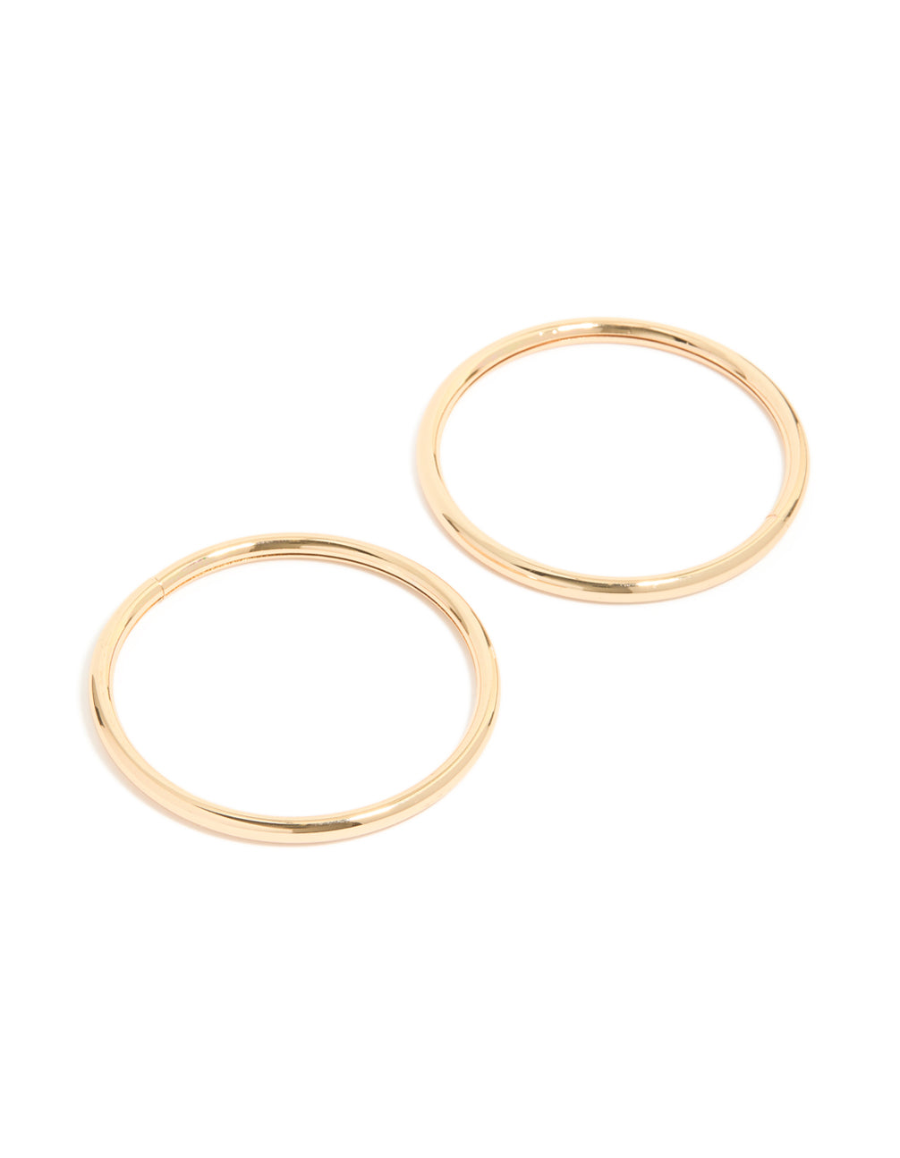 Gold Smooth Bangles 2-Pack