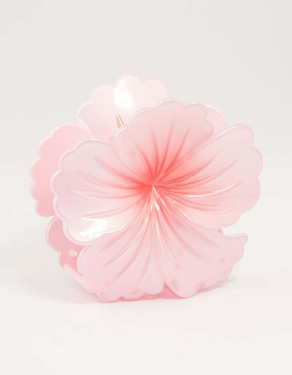 Pink Ombre Hibiscus Claw Clip
