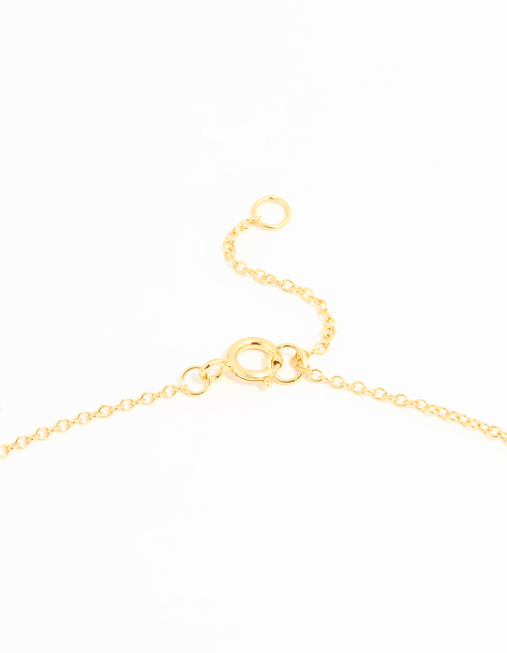 Gold Plated Sterling Silver Cubic Zirconia Flower Necklace