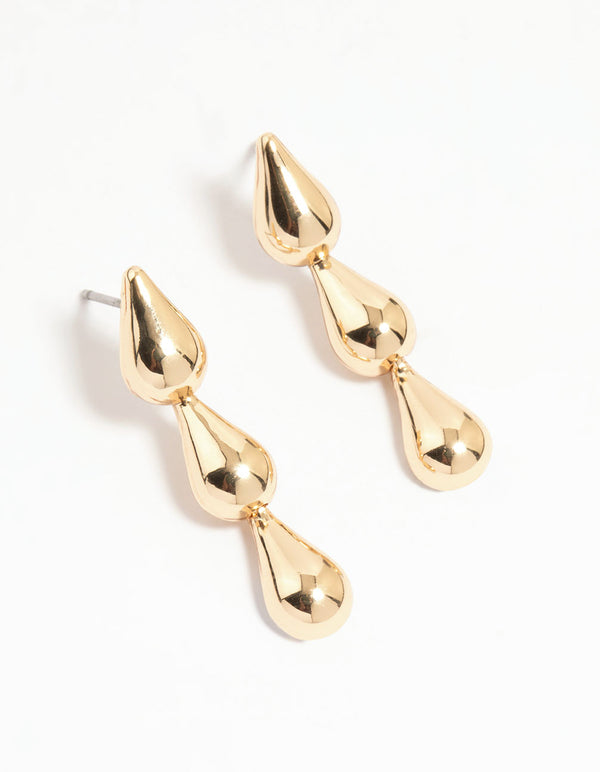Gold Teardrop Earrings