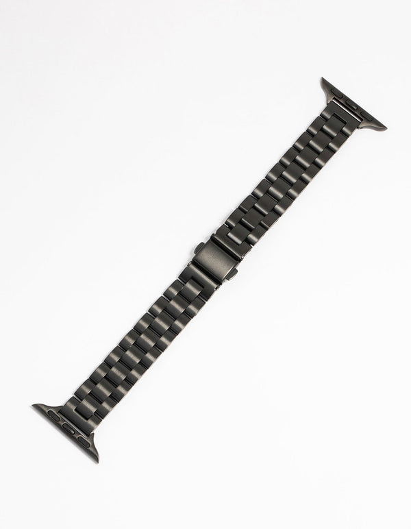 Black Coated Metal Watch Strap 38/40/41 mm