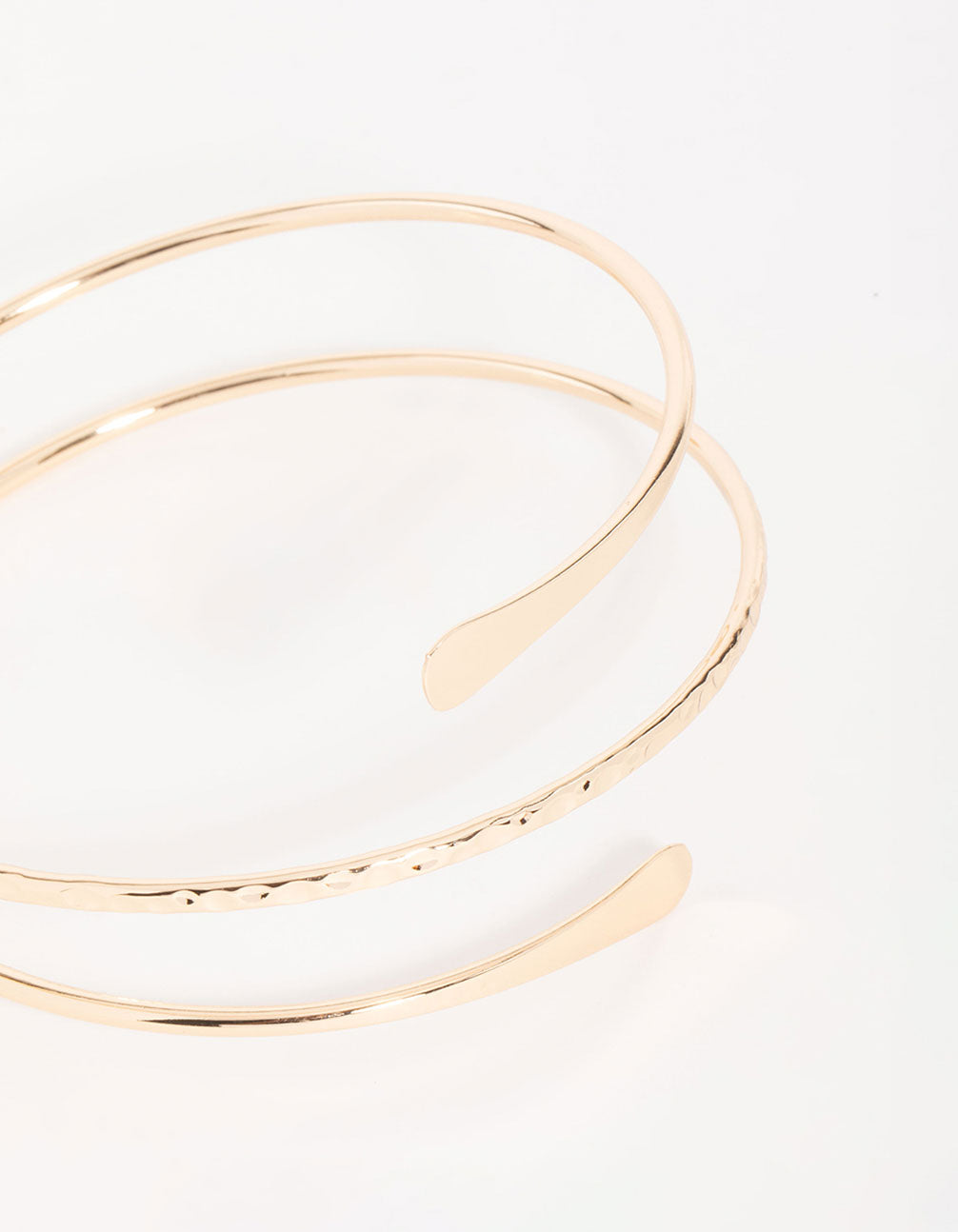 Gold Harmered Arm Cuff