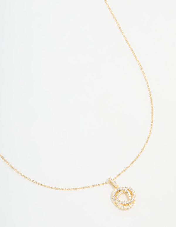 Gold Plated Milky Way Pendant Necklace