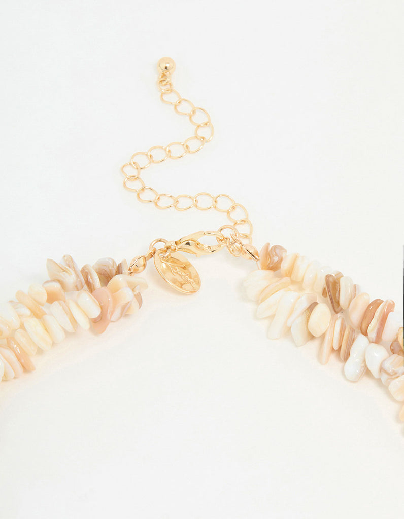 Gold Genuine Shell Pendant Necklace - Lovisa