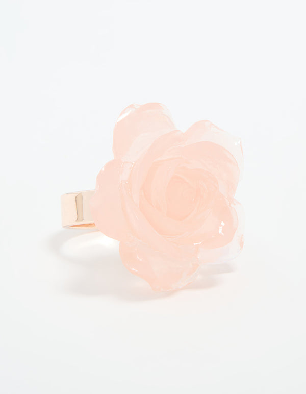 Rose Gold Large Rosette Ring