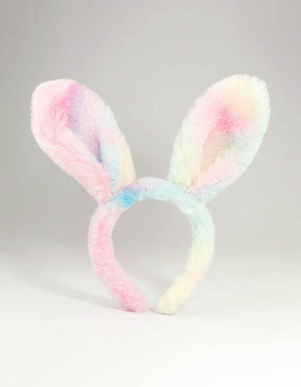 Kids Pastel Fabric Bunny Ears Headband