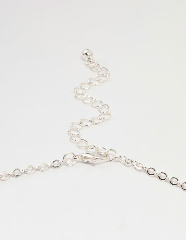 Silver Thin Choker Necklace