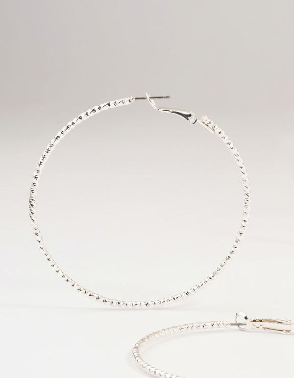 Silver Diamante Hoop Earrings 3-Pack