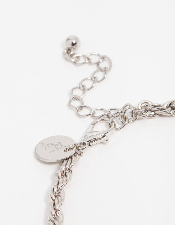 Silver Chain Bracelets 4-Pack