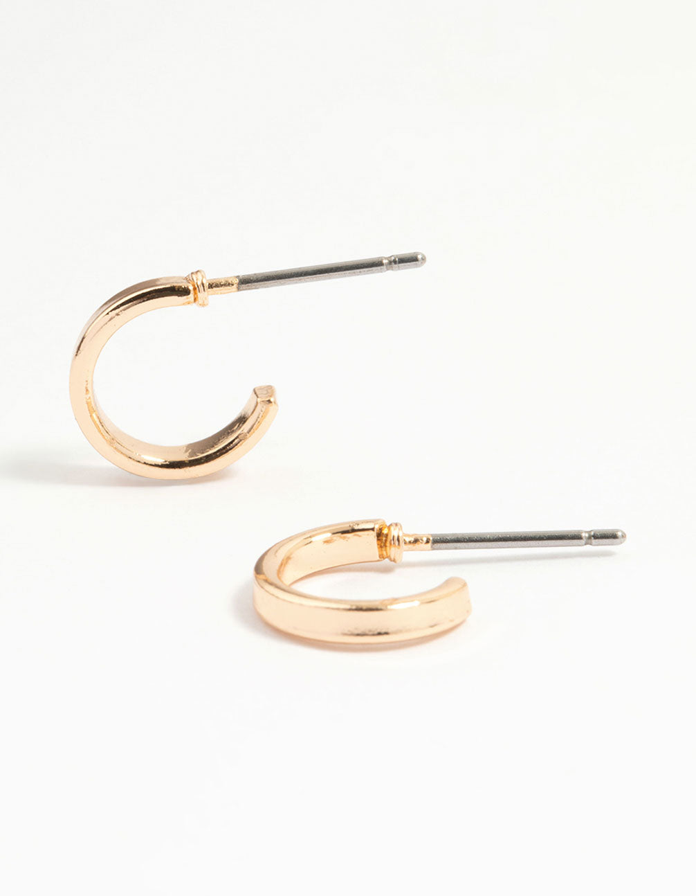 Gold Diamante Chain & Hoop Earrings 3-Pack