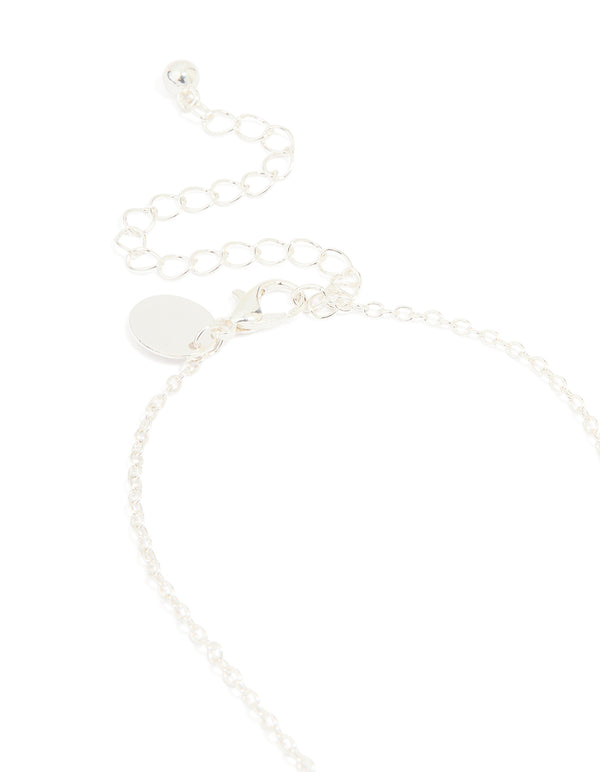 Kids Silver Pastel Heart BFF Necklaces 2-Pack