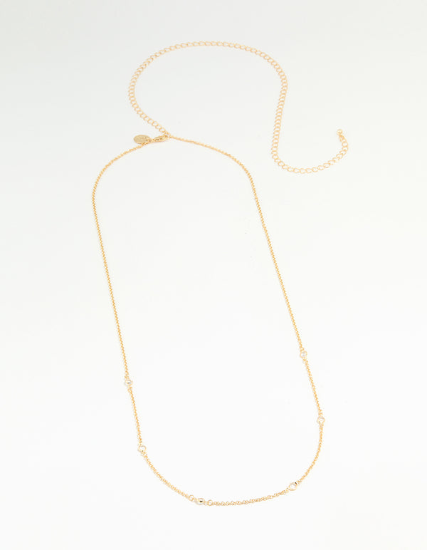 Gold Plated Diamante Waist Chain