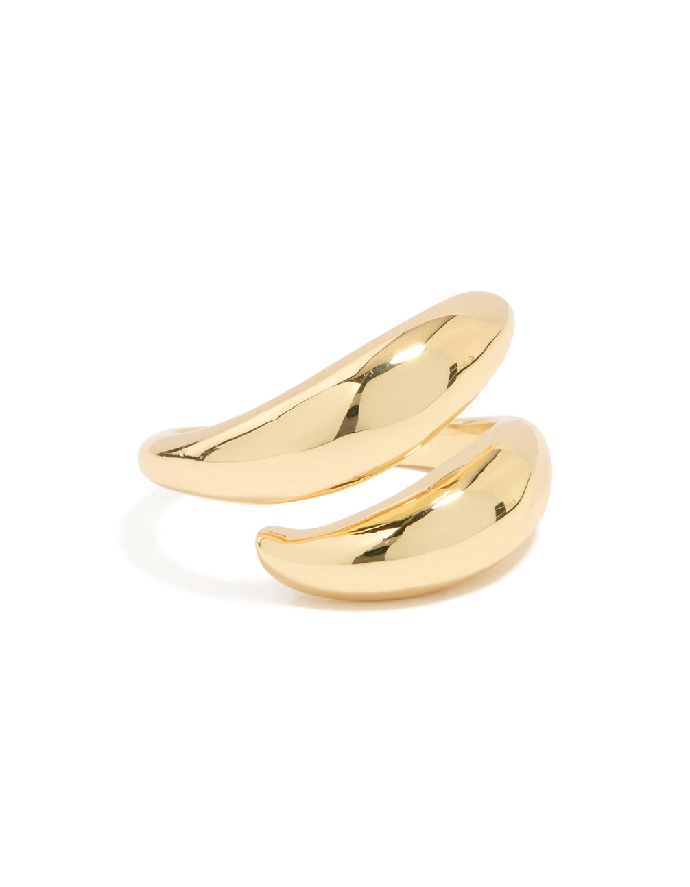 Gold Plated Double Layered Twist Ring