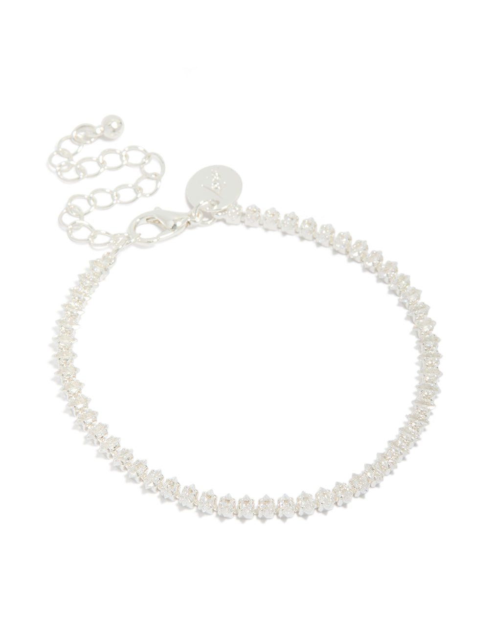 Rose Gold Plated Marquise Tennis Bracelet