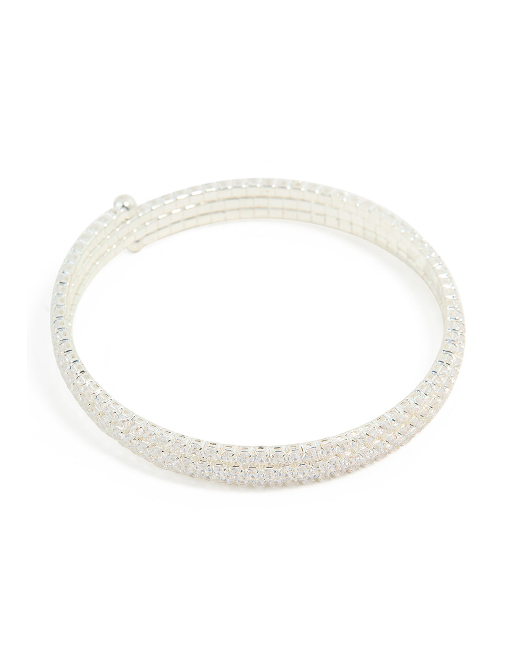 Silver Plated Cupchain Wrap Bracelet