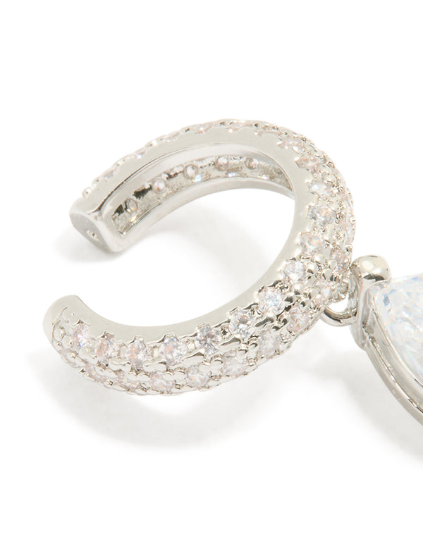 Silver Diamante Ear Cuff