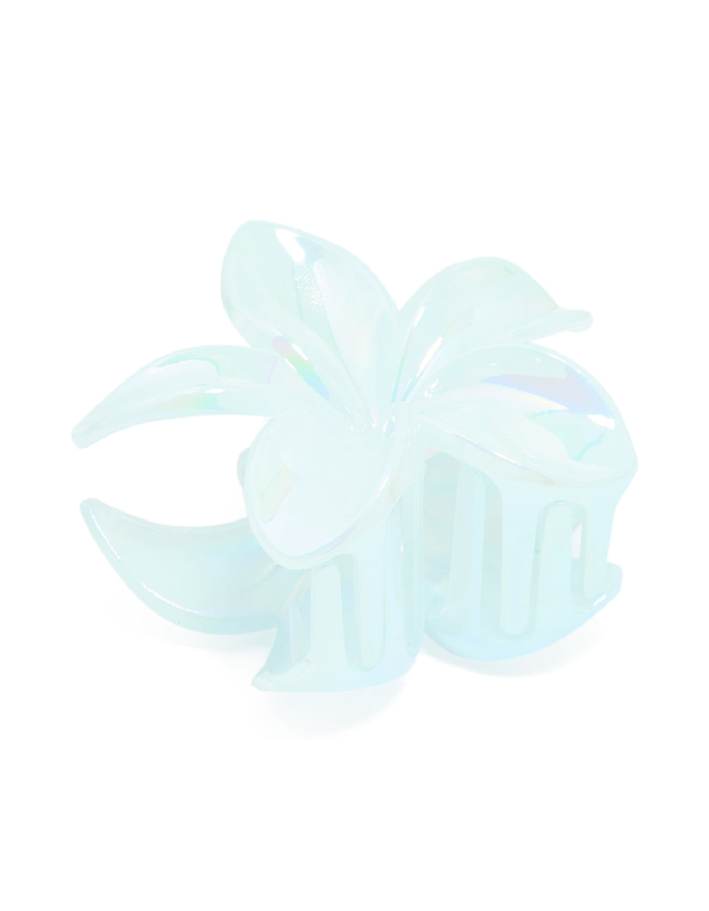 Iridescent Blue Pearlised Tropical Claw Clip