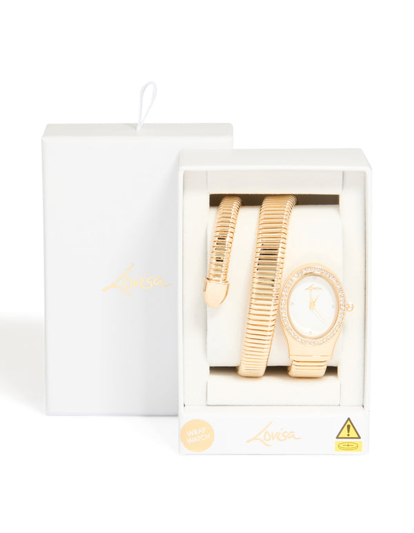 Gold Double Stretch Watch Cuff