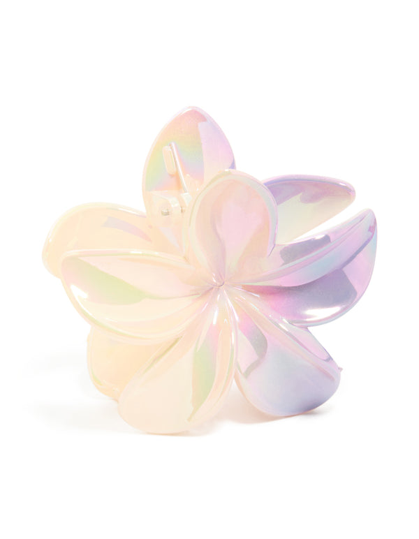 Iridescent Pearlised Tropical Claw Clip