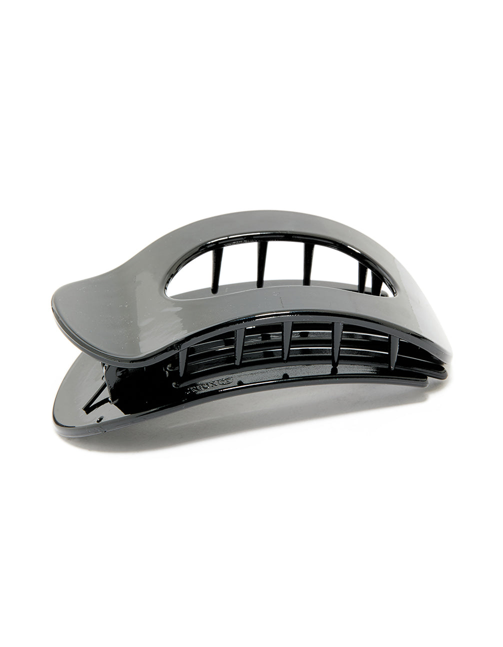Black Large Skinny Oval Hair Claw Clip