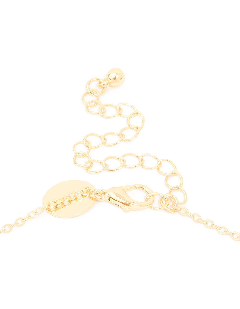 Gold Plated Cubic Zirconia Cross Pendant Necklace