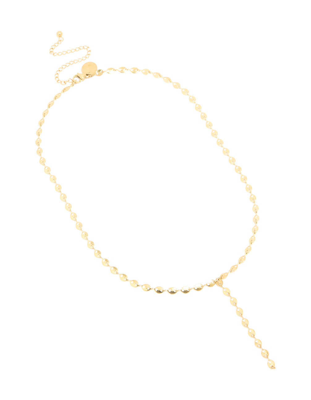 Waterproof Gold Plated Stainless Steel Marina Chain Y-Necklace