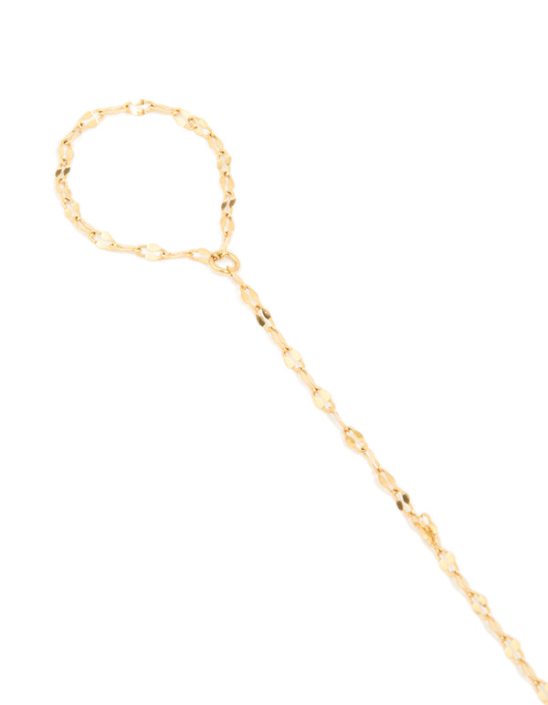 Waterproof Gold Plated Stainless Steel Classic Hand Chain