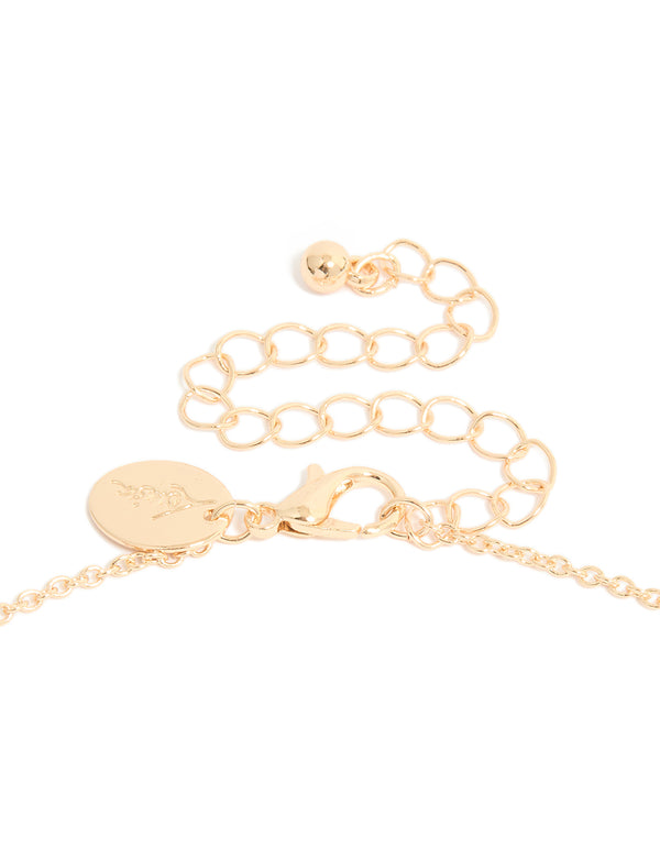 Gold 'I Love You' Heart Necklace