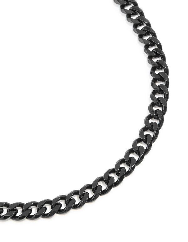Mens Waterproof Stainless Steel Small Miami Cuban Necklace
