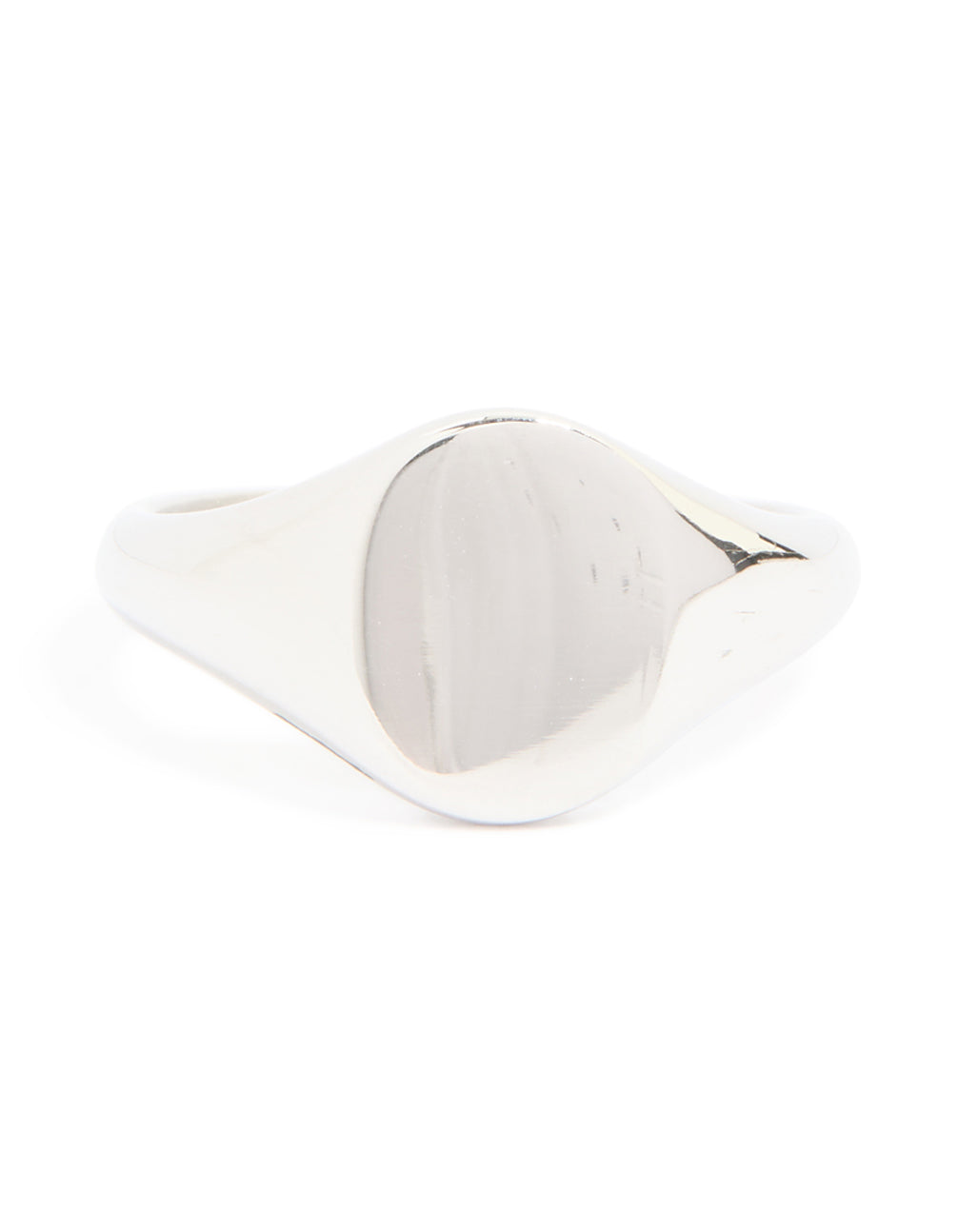 Mens Waterproof Stainless Steel Oval Signet Ring
