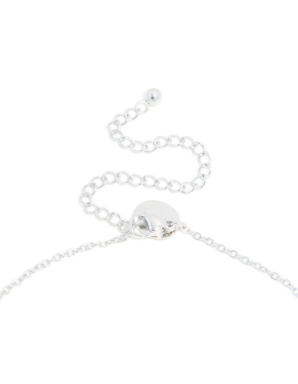 Waterproof Stainless Steel Mini Bubble Letter A Necklace