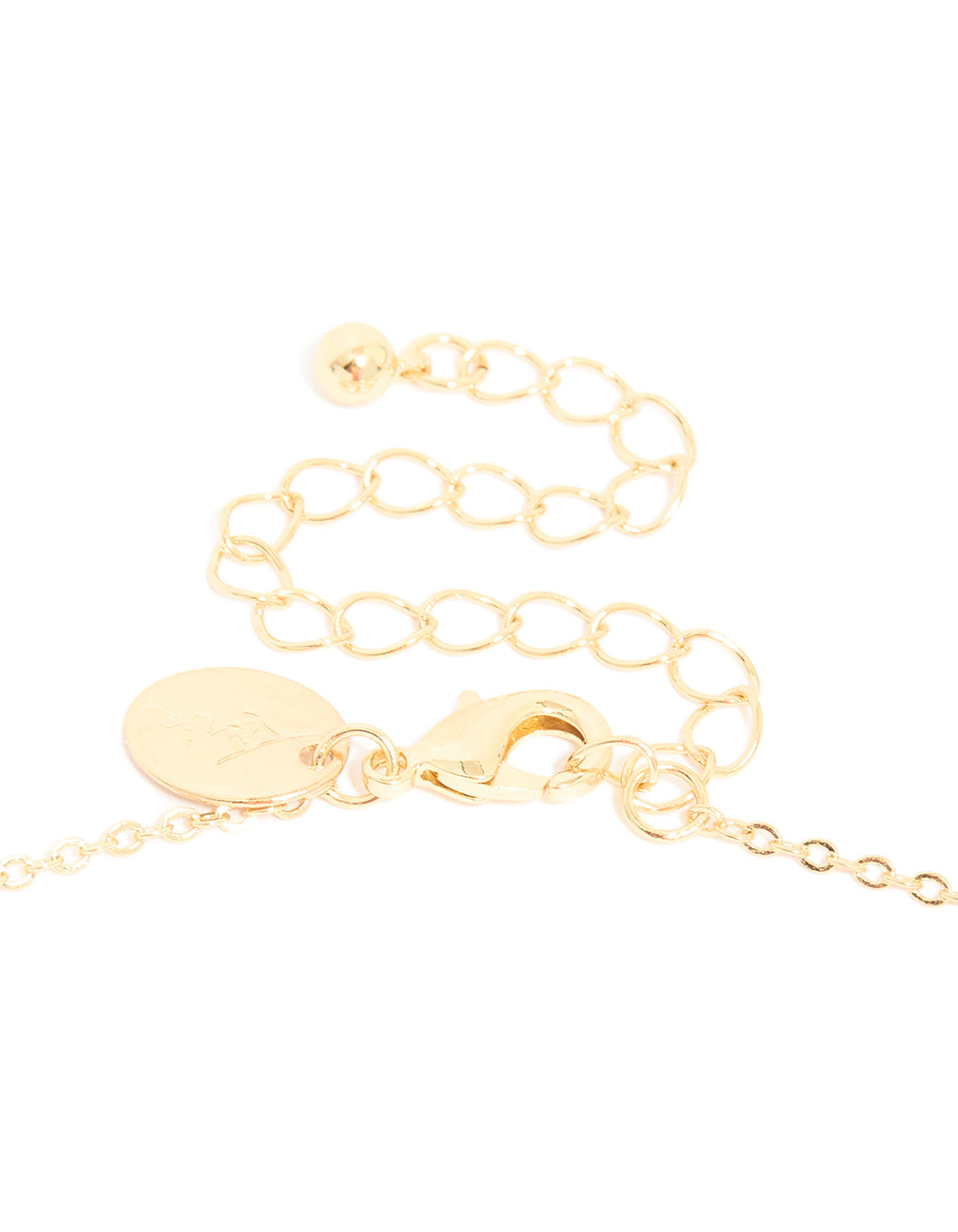 Gold Plated Brass Cubic Zirconia Pave Evil Eye Necklace