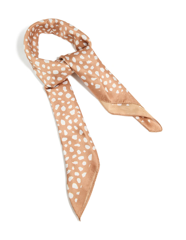 Spotted Deer Print Fabric Scarf