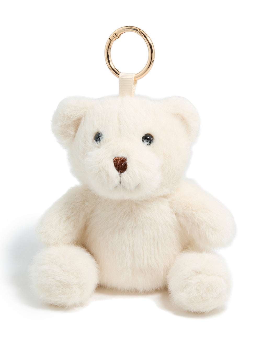 White Plush Teddy Key Chain
