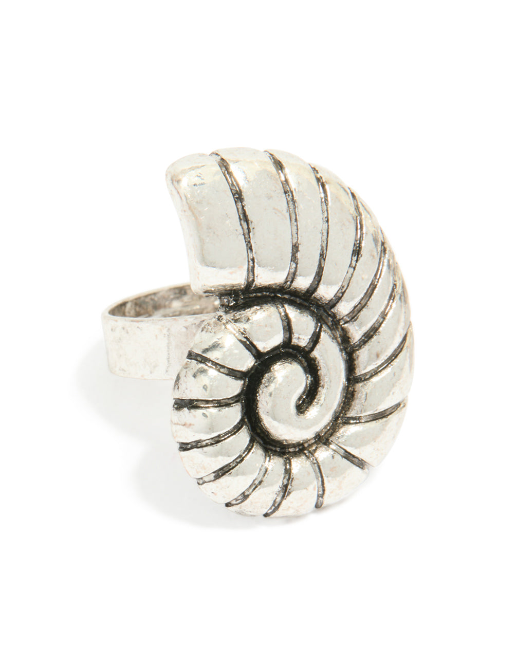 Antique Silver Sea Life Large Rings 3-Pack