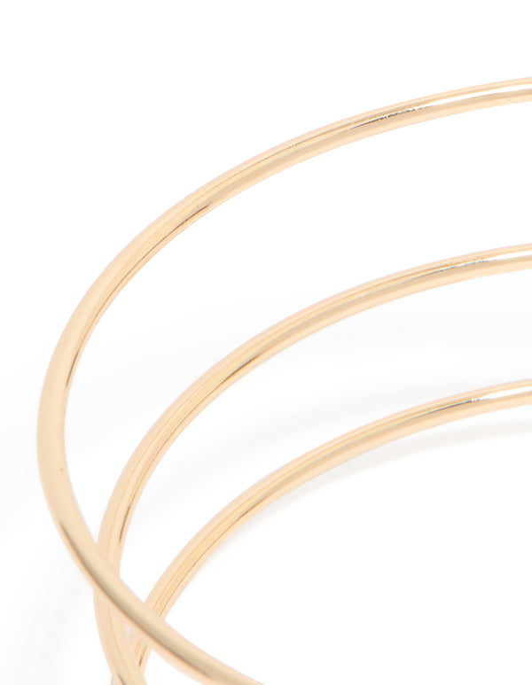 Gold Layered Butterfly Arm Cuff