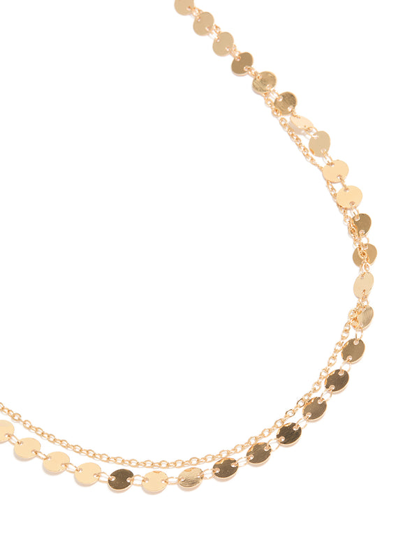Gold Coin Layered Waist Chain