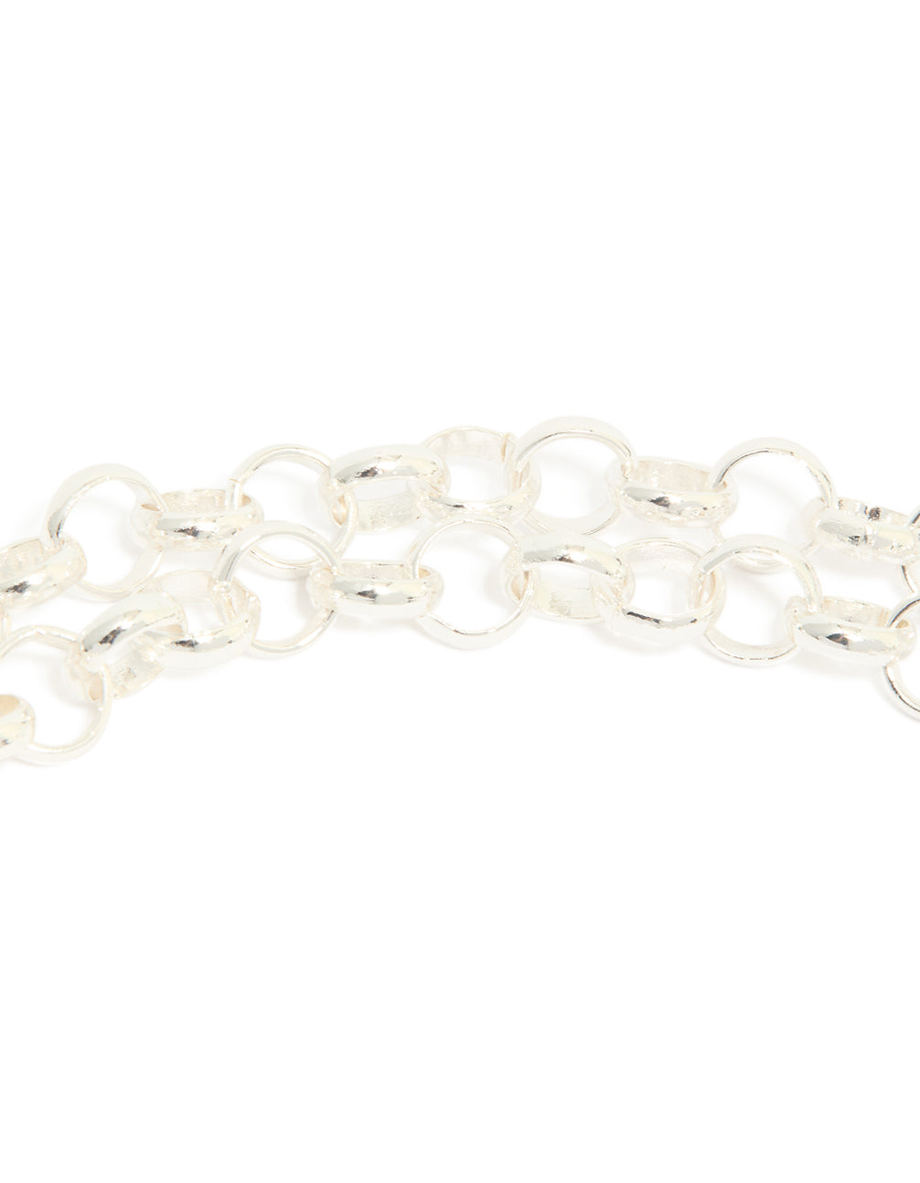 Mixed Metal Plated Chain & Toggle Clasp Layered Necklace