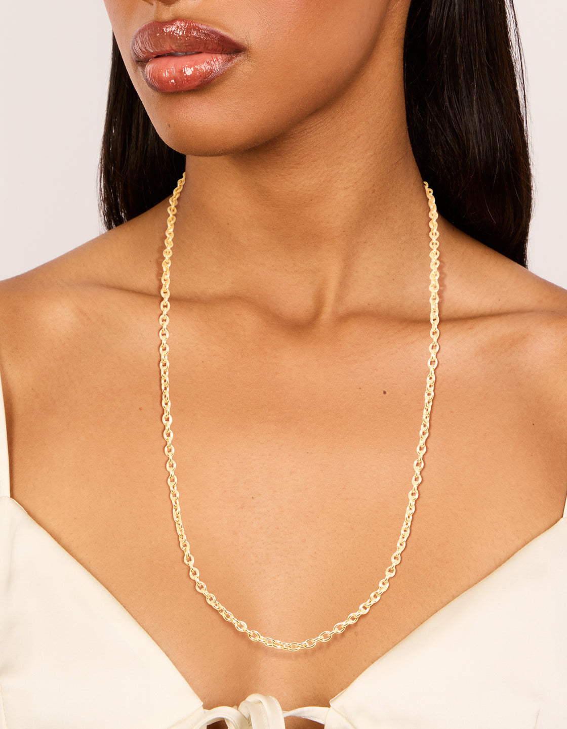 Gold Plated Rolo Chain Necklace